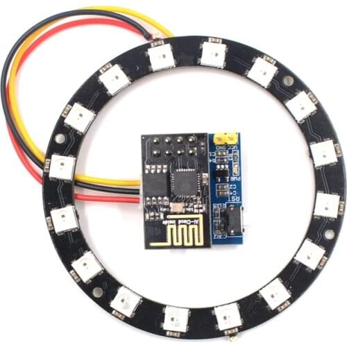 ESP8266 ESP-01 ESP-01S WS2812 RGB LED Controller Module WS2812 Light Ring Smart Electronic DIY