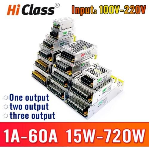 Switching power supply 12v 24v Lighting Transformer AC110V-220V to DC 5V 12V 48V 24V power supply adapter 10A 20A 30A LED Driver