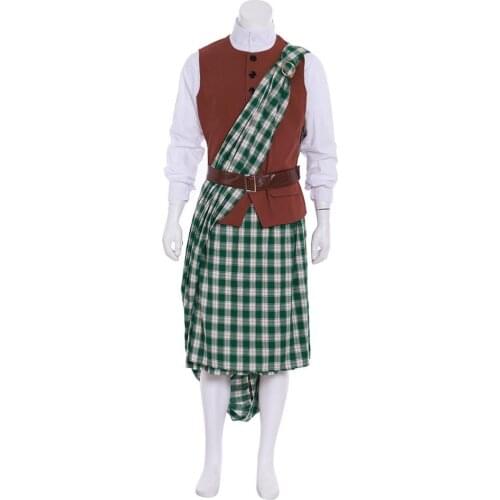 Cosplaydiy Historical Mens Suit Outlander Jamie Fraser Costume Scottish Kilt Regency Outfit Custom Made L320