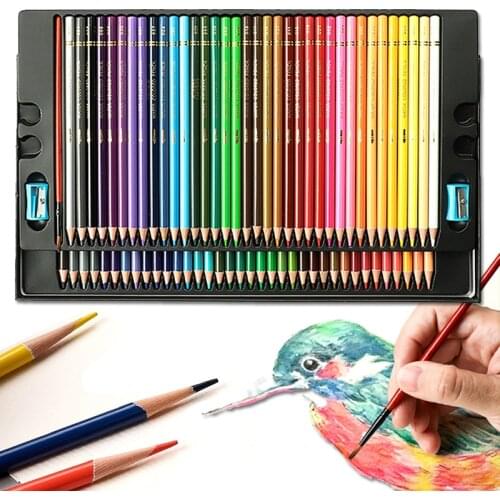 Kemila 200 pcs Oil Color Pencil Wooden Watercolor Colored Pencils Water-Soluble Coloured Pencils For School Sketch Art Supplies