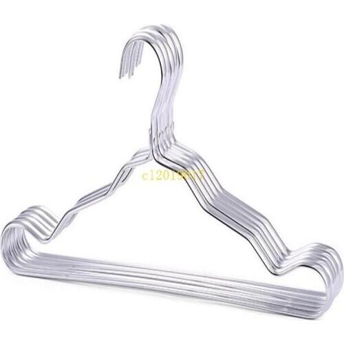 Space aluminum hanger aluminum alloy no trace clothing support household anti-skid clothes hanging windproof rust-proof clothes