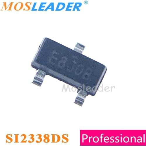 Mosleader Si2338 SOT23 3000PCS Si2338DS Si2338DS-T1-GE3 N-Channel 6A 20V 30V Chinese goods High quality