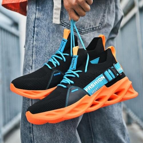 Men casual sneakers 2021 spring autumn breathable mens sports shoes couple lace-up light soft running sneakers comfy shoes
