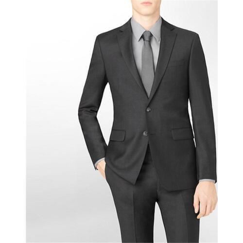 Tailored Suit mens Single Button Wedding Suits Business Tuxedos Men Groomsman Suit Costume Mariage Homme Ternos Masculino 2PCS