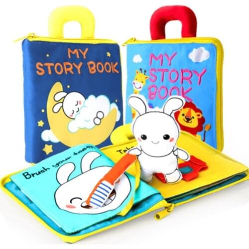 Soft Baby Cloth Book Baby Toddler Toys Develop Cognize Reading Quiet Book Early Learning Educational Montessori Toy For Kids