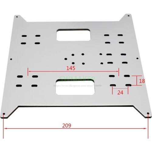 Wanhao Y Carriage Upgrade Aluminum Composit Plate 4mm for Maker Select, Duplicatior, Anycubic i3 Mega (not aluminum alloy)