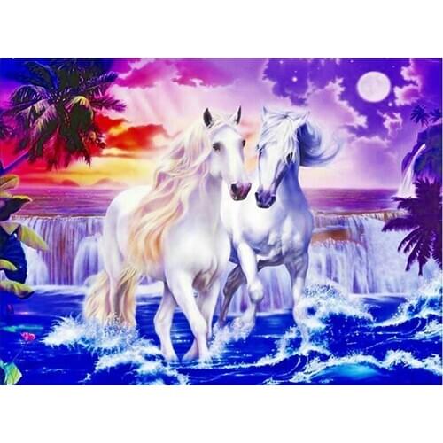 R4159 11CT/14CT/18CT/25CT/28CT oil scenery patterns Counted Cross Stitch DIY Cross Stitch Kits Embroidery Needlework Sets