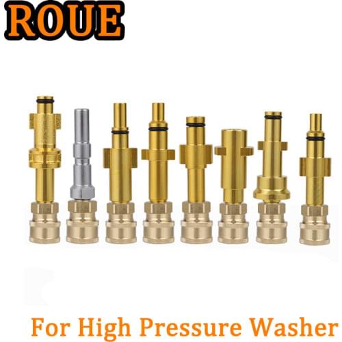 Pressure Washer Quick Connector 1/4" For Nilfisk Karcher Huter Elitech Lavor Metal Adapter Foam Nozzle Foam Generator Foam Gun