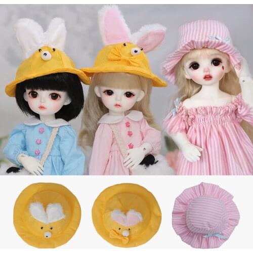 1/6 BJD Hats For Girls Boys About 15cm to 19cm BJD Doll Accessories Luodoll Oueneifs Chinabjd Doll Tools BJD Hat