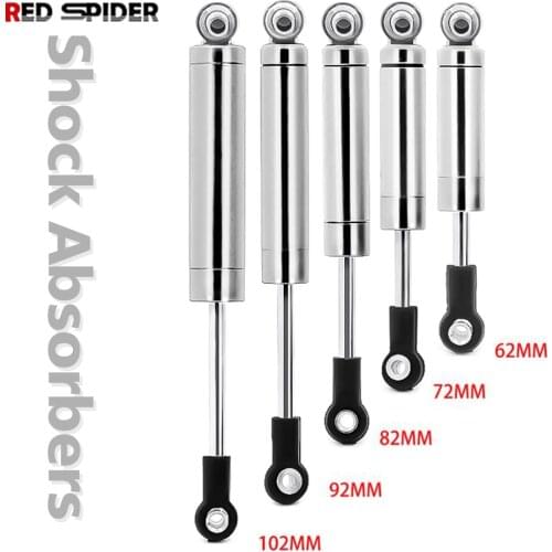 2pcs Metal Shock Absorber With Inner Spring Universal For 1/10 RC Car TRX4 90046 SCX10 D90 Tamiya CC01 Off Road On Road Racing