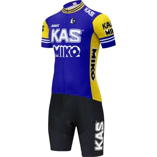 2021 Team KAS MIKO Cycling Skinsuit Summer Outdoor Fitness Bicycle Clothing Triathlon Uniforme Ciclismo 20D GEL Bodysuit