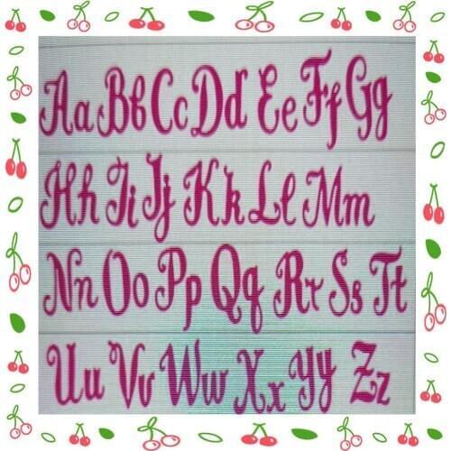 26 English letters Metal Cutting Dies for DIY Scrapbooking Album Paper Cards Decorative Crafts Embossing Die Cuts