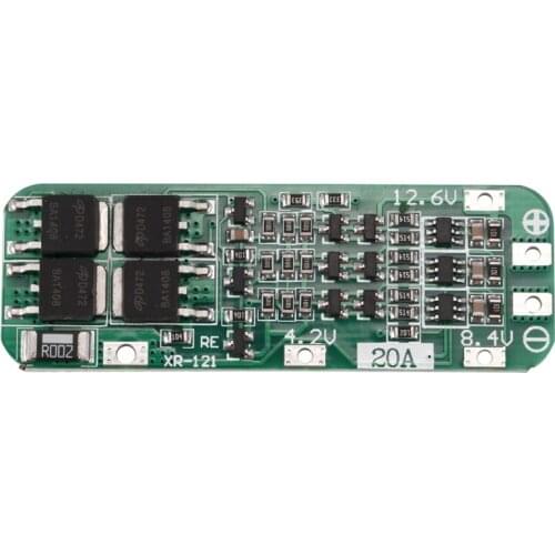 3S 20A Li-Ion Lithium Battery 18650 Charger PCB BMS Protection Board 12.6V Cell 64X20X3.4Mm Module S08