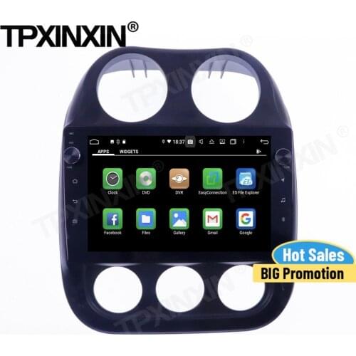 Carplay Car Radio Stereo Receiver Android 10 For Jeep Compass 2010 2011 2012 2013 2014 2015 2016 GPS Player Auto Audio Head Unit