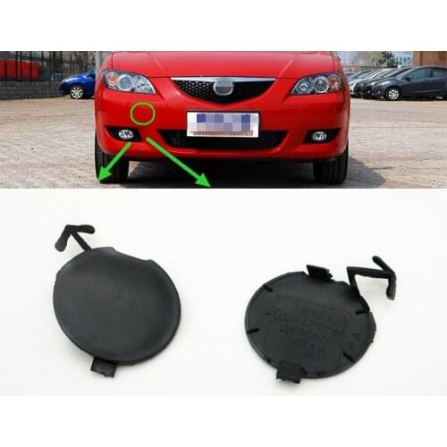 Cafoucs Car Accessories Front Bumper Towing Hook Cover Trailer Cap For Mazda 3 2004-2008 BK
