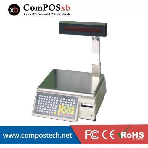 Free shipping ComPOSxb 30KG Aa-5d auurate scaling /electronic scale with barcode printer for supermarket