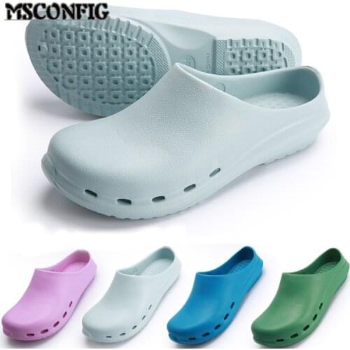 Hospital Surgical Medical Slipper Women Doctor EVA Non-slip Nurse Clogs Medical Shoes Nursing Clogs SPA Beauty Salon Shoes