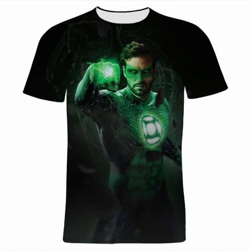 Green Lantern T-shirt Children Boy Girl Clothes 3D Printed Summer New Men 's Short Sleeve shirts Casual Women Oversized t shirt