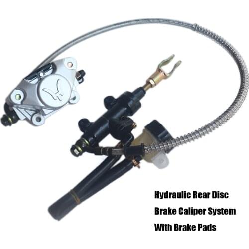 Motorcycle Hydraulic Rear Disc Brake Caliper System With Brake Pads 200cc 250cc Quad Dirt Bike ATV Good Quality
