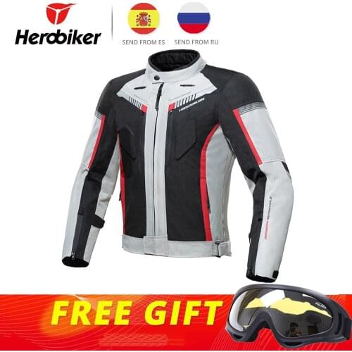 HEROBIKER Winter Motorcycle Jacket Men Chaqueta Moto+Pants Waterproof Motocross Suit Motorbike Riding Jacket with Remove Linner