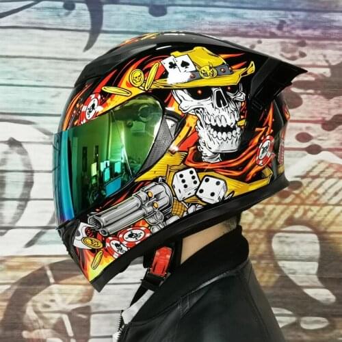 JIEKAI full face motorcycle helmet Motorbike helmet sdouble lens knight safety caps Protective Gears Helmets four seasons