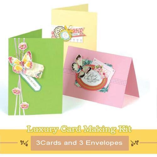 Eno Greeting kids card making set creative kids greeting card making material kit for girls/boys, cute gift card kits