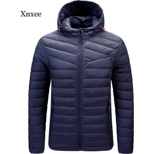Feather Jacket Man Ultra Light Down Jacket Men Winter Coat Down Windbreaker Stand Collar Parka