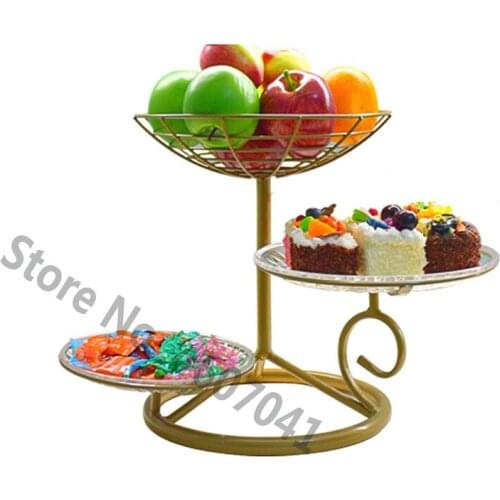 Creativity Multilayer Cake Rack Drawing Room Domestic Dried Fruit Tray Fruit Dish Afternoon Tea Pastry Dessert Table Ornaments