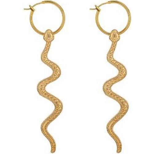 Fashion temperament long exaggerated serpentine Earrings round earrings earrings
