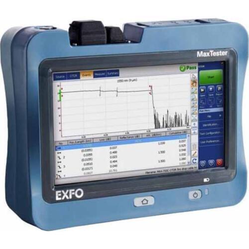 English menu EXFO OTDR MaxTester 730C-IOLM 1310/1550/1625nm 39/38/39dB Touch Screen 730C Fiber Optical Time Domain Reflectometer