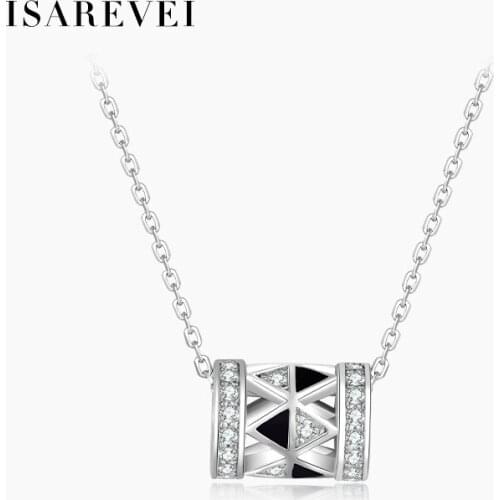 Circus Night 925 Sterling Silver Necklace Small Pretty Waist Zircon Pendant Senior Clavicle Chain Women Accessories Jewelry