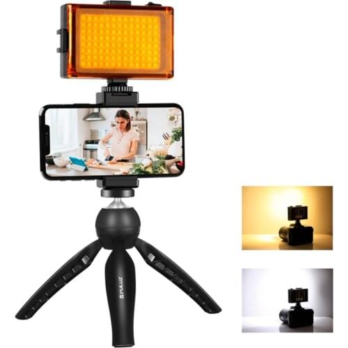 Mobile Phone Live Video Set Microphone + Desktop Tripod + Phone Clip