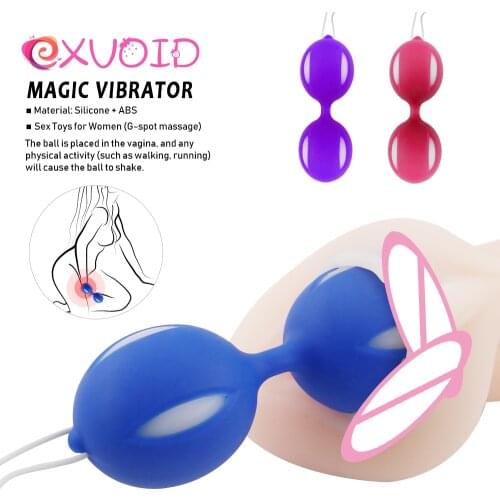 EXVOID Ben Wa Balls Kegel Exercise Vaginal Tight Exercise Adult Products No Vibrator Sex Shop Sex Toys for Women G-Spot Massager