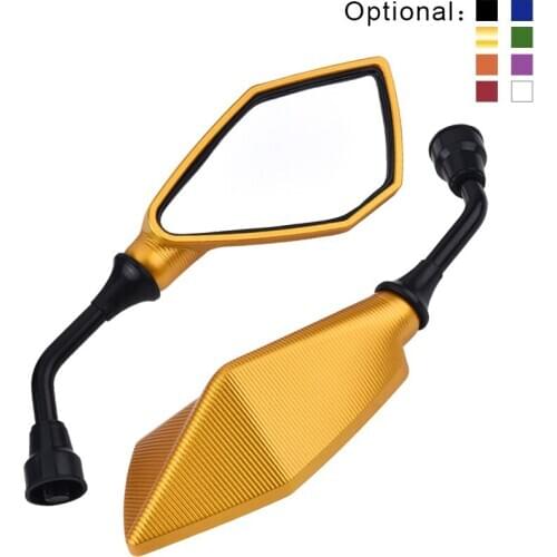 2PCS/Set Motorcycle Rearview Mirror Universal 10mm Mirror Hole Motorcycle Accessories Motocross Parts 8 Colors Discount Sale