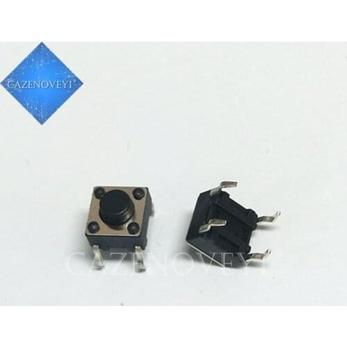 200pcs/lot button Touch switch 6*6*5 keys button DIP 4pin 6*6*5mm Light touch switch DIP4 /OFF Touch 6x6x5 High quality