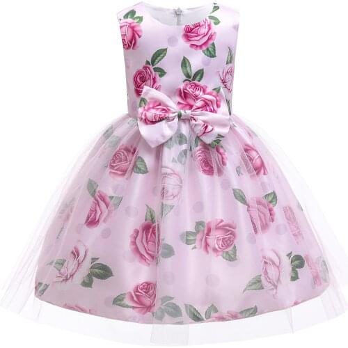 2021 Christma Costume Princess Dress Bridesmaid Dresses Formal Dress For Girls Evening Wedding Party Dress Vestidos For 2-10 Age