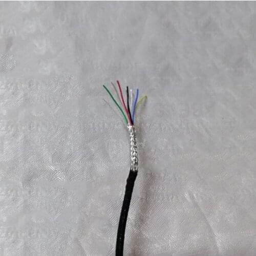 6-core 8core ultra-fine silver-plated Shielded Wire Thinnest Signal Wire ultra-fine Data Cable Qire Telflon Sheathed 2m/lot