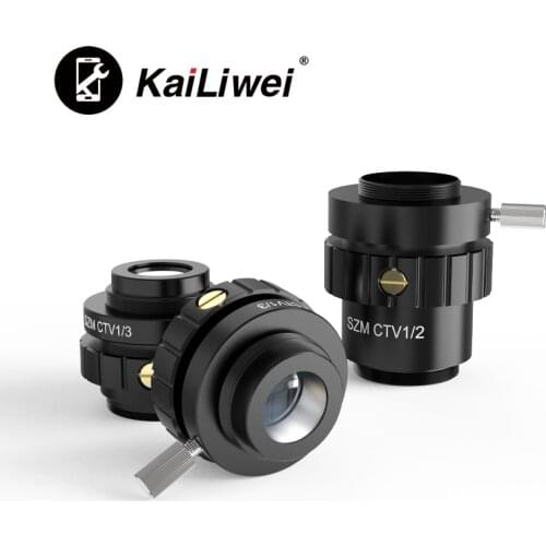 SZMCTV1/3 1/2 0.5x C Mount Adapter Reduce Lens for Trinocular Stereo Microscope CTV CCD USB Industrial Camera Connector