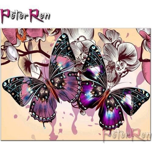 Diamond painting 5D embroidery DIY Decorative crafts Hanging picture Mosaic Stickers Indoor animal butterfly decoration painting