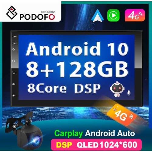 Podofo Car Radio 2 Din Multimedia Player 7" Autoradio 2din Android/Wince Mirrorlink For Volkswagen Nissan Hyundai Kia Toyota