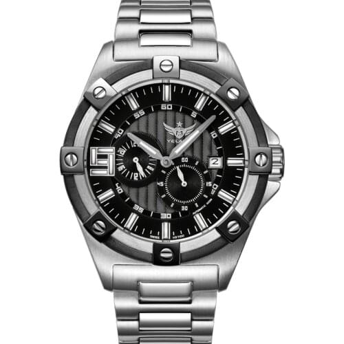 YELANG automatic watch for men,mens tritium watches T100 luminous military mechanical wristwatch 100m waterproof sapphire mirror