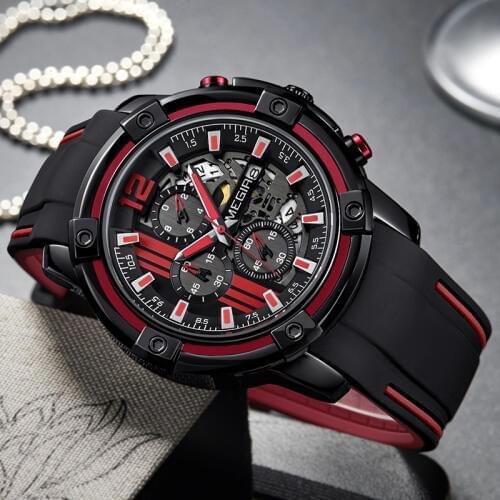 2018 Luxury Brand MEGIR Men Military Sports Watches Mens Quartz Date Clock Man Casual Silicone Wrist Watch Relogio Masculino