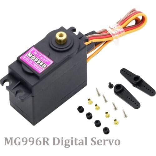 1pcs High Torque MG996R 4.8-6.0V Digital Servo With Metal Gear For Futaba JR 1/8 1/10 RC Car Helicopter Robot Arduino UNO DIY