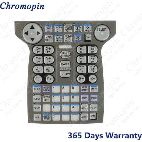 JZRCR-YPP21-1 Membrane Keypad JZRCR-YPP13-1 Membrane Overlay Film for Yaskawa Motoman DX200 Teach Pendant Repair Replacement