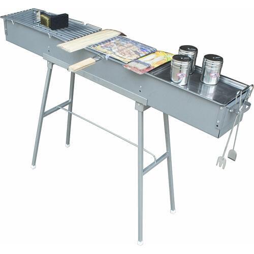 Barbecue tools incense set thick lamb skewer large charcoal grill commercial barbecue one meter two 18 wide inside