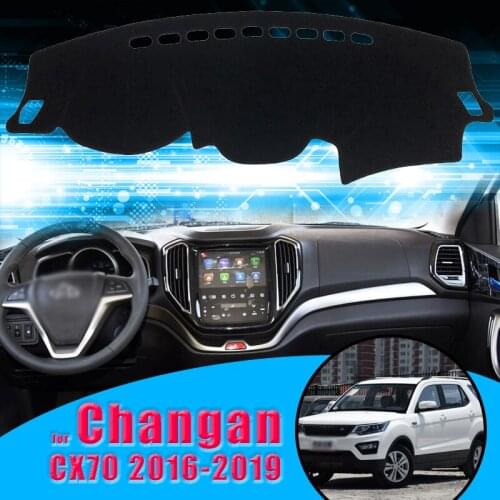 Car Dashboard Cover Mat Sun Shade Pad Instrument Panel Carpets Anti-UV for Changan CX70 2016-2019 Accessories