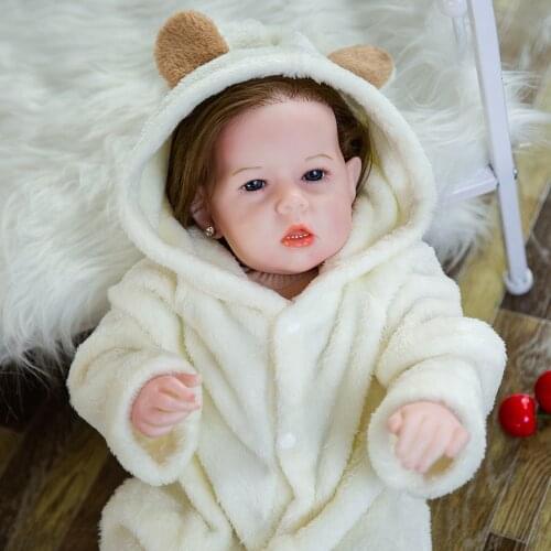 20 Inch Silicone Reborn Baby Doll 51CM Cloth Body Newborn Doll Bonecas For Childrens Day Gifts