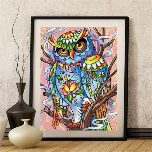 5D DIY Diamond Painting Special Shaped Embroidery Rhinestones Cross Stitch Mosaic Kits Owl Handicraft Needlework Home Wall Decor