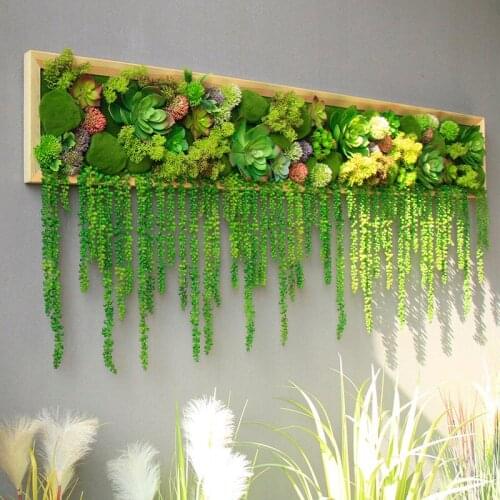 Wall mounted carft art girls room decor dream catchers modern decor Fresh Style artifical Succulent plants nordic