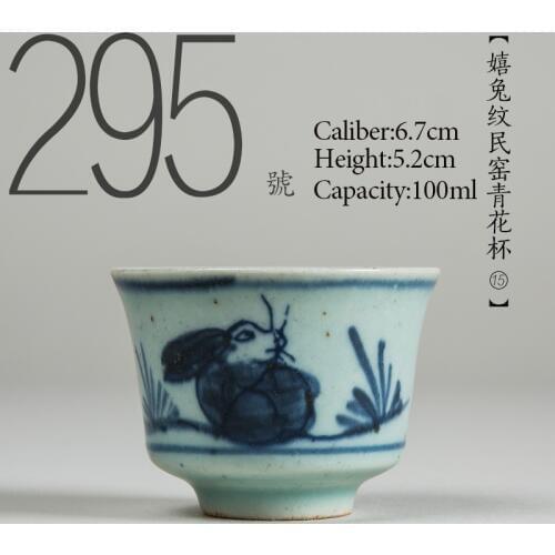 NO.295 Chinese high quality Antique Ceramic tea cup 100ml Kung fu tea set porcelain Handmade painted teacup Small tea bowl
